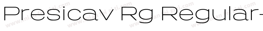 Presicav Rg Regular字体转换